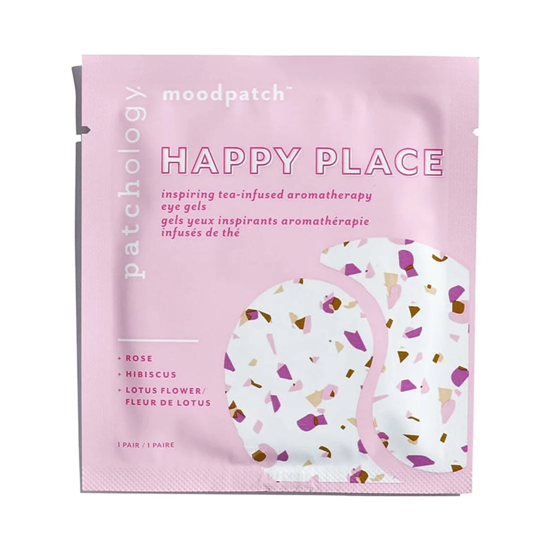 (4 Pack) Moodpatch Happy Place Eye Gels under Eye Mask Skin Care for Puffiness and Wrinkles